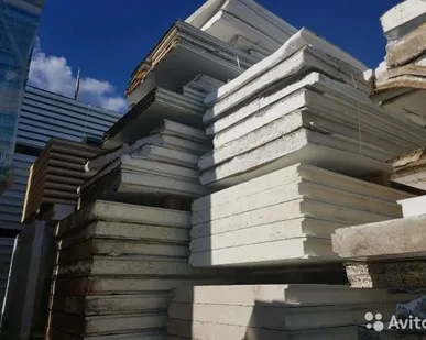 фото Сэндвич панели пенополистерол 120 мм, 6,44 м