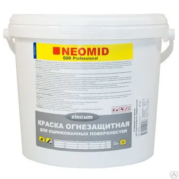 Фото №0 Неомид (Neomid) Огнезащитная краска для оцинкованного металла 020 - 6 кг.