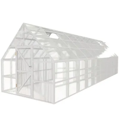 Фото №0 Теплица английская ЧЕЛСИ 3х10 м, цвет Белый (RAL 9003)