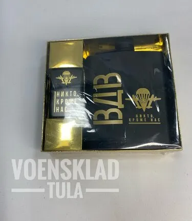 Фото №0 Подарочный набор ВДВ фляжка 210мл+зажигалка бензиновая