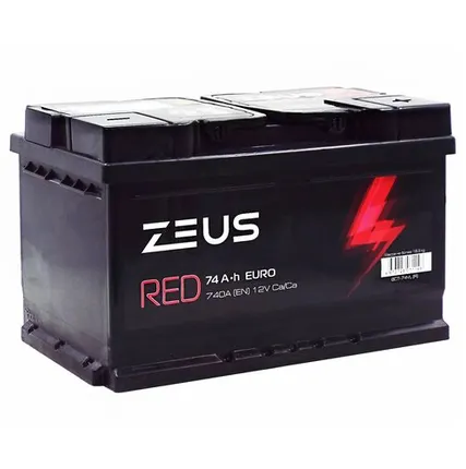 Фото №0 Аккумулятор ZEUS RED LB 74 Ач о.п.