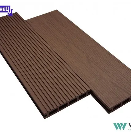 Фото №0 Террасная доска из ДПК Woodvex "Select" цвет: Тёмно-Коричневый, 146x22 мм (цена м2)