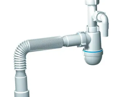 фото Сифон 1 1/2х40 с носиком с гофрой 40/50 (C0315) Анипласт