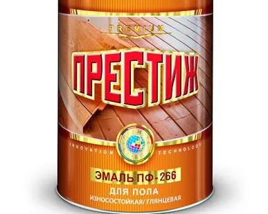 фото Эмаль ПФ-266/ желто-коричневая/ для полов/ Престиж/ 0,4кг