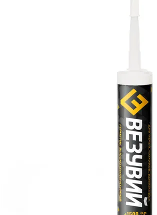 Фото №0 Герметик термостойкий Везувий 1500°С (чёрный) 290 мл