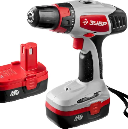 Фото №0 Шуруповерт аккумуляторный Зубр ЗДА-18-2 КИН