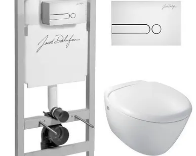 фото Комплект Jacob Delafon Presquile E5504-NF+E4440-00+E4326-00(белая) Jacob De