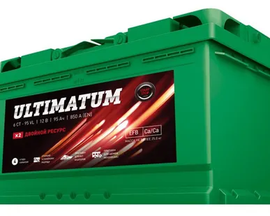 фото Аккумулятор Ultimatum START-STOP 95Ah/850 прав.+ /353x175x190/