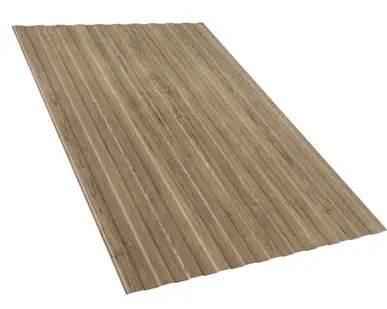 фото Профнастил двухсторонний С8 PRINT Тёмная вишня 0,45 мм