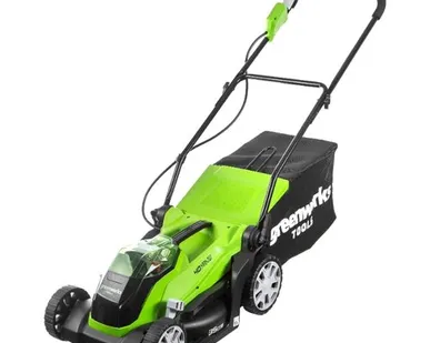 фото Газонокосилка greenworks