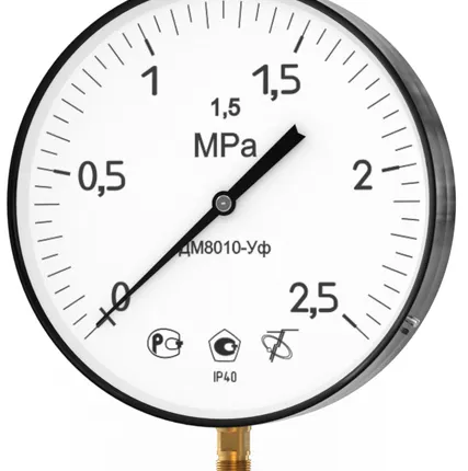 Фото №0 Манометр котловой технический ДМ8010ф, ДА8010ф, ДВ8010ф 250мм