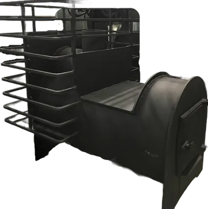 Фото №0 Печь для бани Мустанг 5 с площадкой под бак для воды с сеткой Стандарт 700 d-114