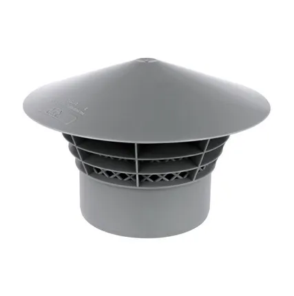 Фото №0 Зонт вентиляционный ВК ПП 110, NEW, серый,РТП