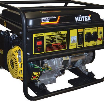 Фото №0 Бензиновый генератор Huter DY6500L