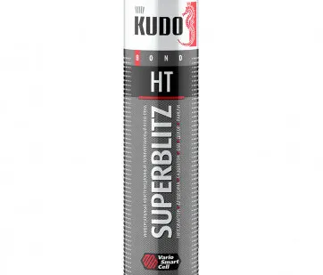 фото Клей-пена KUDO SUPERBLITZ HT универсальный конструкционный профессиональный всесезонный(900гр)