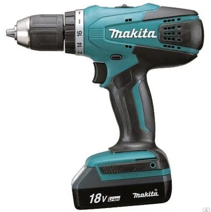 Фото №0 Дрель-шуруповерт Makita DF457DWLE