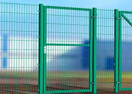 Фото №0 Калитка распашная FIT 3D - 1600.1000 мм (RAL 6005)