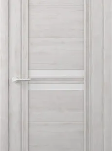 фото Межкомнатные двери ALBERO "Каролина" Жемчужный/Мателюкс (ДО)