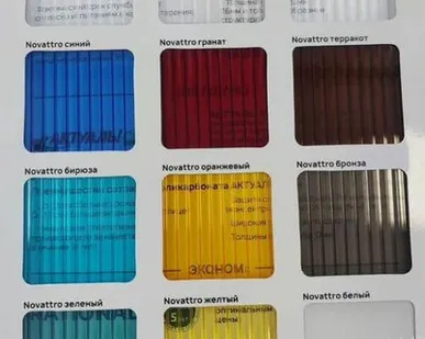 фото Поликарбонат сотовый PolyNova 4 мм, прозрачный