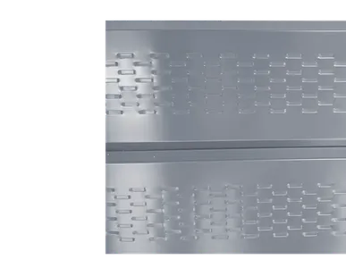 фото Сайдинг Кровля Сервис Экобрус софит Алюминево-белый 0,45 мм Полиэстер