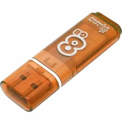 Фото №0 Флэш-диск (флэшка) USB 8Gb SmartBuy Glossy Orange (SB8GBGS-Or) (1107)