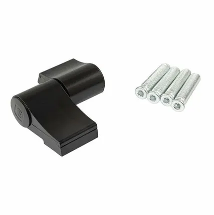 Фото №0 Петля дверная подшипниковая ELEMENTIS new, 2-х секционная, м/о 67, крепление на теплый профиль, черный матовый RAL9005S