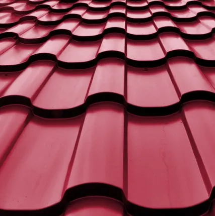 Фото №0 Металлочерепица Сицилия полиэстер RAL 3011 1120х0,5