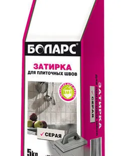 фото Затирка серая БОЛАРС 5 кг