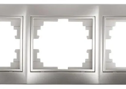 Фото №1 Рамка 3-м СП Plano 1-503-03 гор. алюм. Intro Б0030098