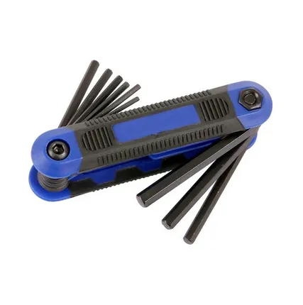 Фото №0 Набор складных ключей HEX CrV, в пласт. Держатель, 1,5; 2,0; 2,5; 3,0; 4,0; 5,0; 6,0; 8,0 мм, 1 шт