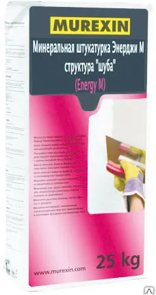 Фото №0 Декоративная шуба штукатурка Энерджи М, 2 мм.,25кг. Мокрые фасады