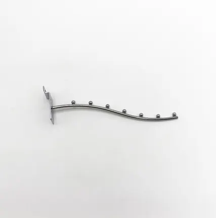 Фото №0 Кронштейн изогнутый на экономпанель 7 шариков, d=6мм, L=250мм, хром