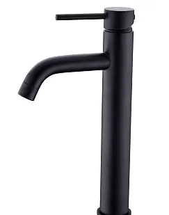 фото Смеситель для раковины-чаши Creto Element 2.0-BMT-BK матовый черный