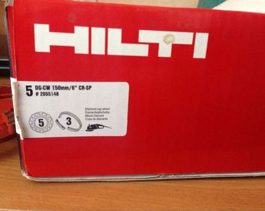 фото Чашка алмазная шлифовальная HILTI DG-CW 150/6"
