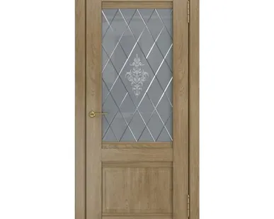 фото дверь экошпон "модель лу-52" до 600*2000 дуб натуральный