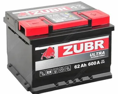 фото Аккумулятор ZUBR Ultra LB 62 Ач о.п.
