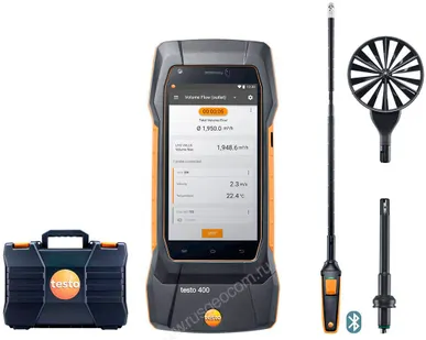 фото Комплект Testo 400 для вентиляции с зондом-крыльчаткой 16 мм