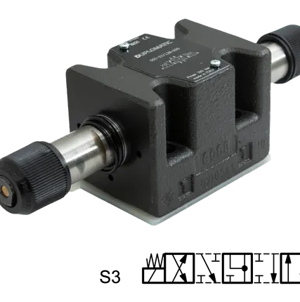 Фото №0 DS5-S3/12N-A00 - Распределитель гидравлический CETOP 05, Элм.-Элм., 120 л/мин, 350Бар, под катушки переменного тока