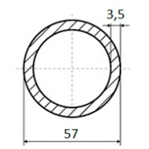 фото Труба электросварная 57х3.5