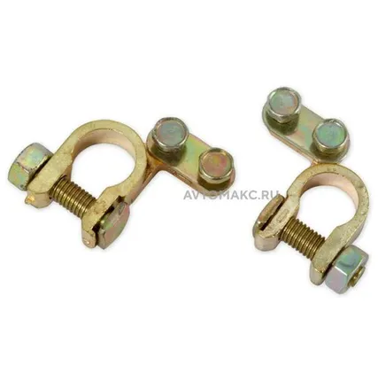 Фото №0 ARNEZI Клеммы аккумулятора угловые усиленные с крепежом (2шт.)