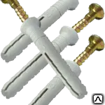 Фото №0 Дюбель с шурупом забивной потай SM-L (6x40) (200).