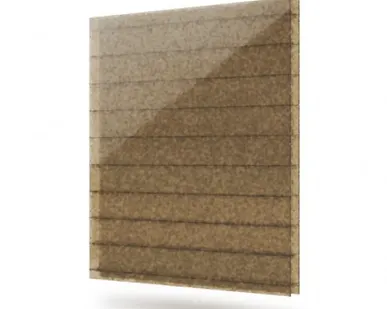 фото Сотовый поликарбонат NOVATTRO Decor Колотый лед Бронза 10 мм (2,1*12 м)