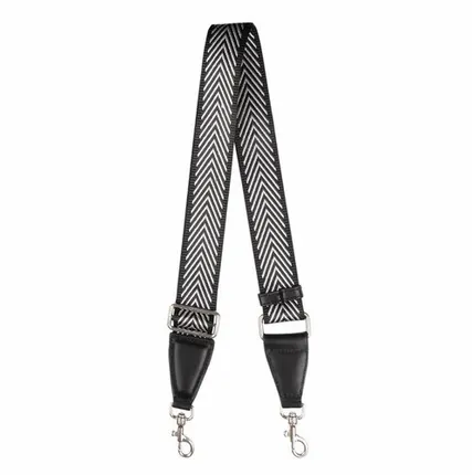 Фото №0 Черно-белый ремень для сумки 122 см TJ COLLECTION LH 5047032 BLZ