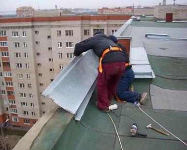 фото Установка парапетов