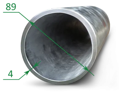 фото Труба оцинкованная эсв 89x4