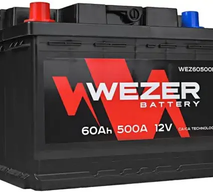 Фото №0 Аккумулятор WEZER WEZ60500L 60 Ач 500 А 242x175x190 мм 1 (+-) прямая