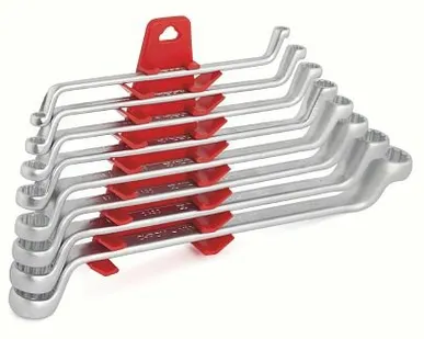 фото Набор ключей накидных двусторонних изогнутых, дюймовых 1/4"-1" 8 предметов IZELTAS, 0431002108, 13000000473