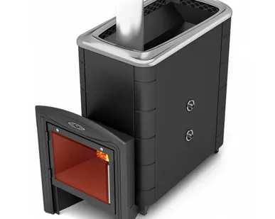 фото Банная печь ТМФ Тунгуска XXL 2013 Inox Витра ТО антрацит