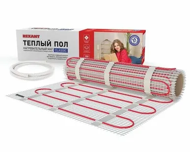 фото Комплект «Теплый пол» (мат) двухжил. 300Вт 0.5х4м 2кв.м Classic RNX-2-300 с экраном Rexant 51-0504-2