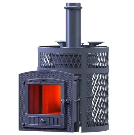 Фото №0 Чугунная печь для бани Искандер ЗК 25 П2 Ураган